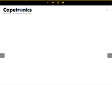 Tablet Screenshot of capetronics.com
